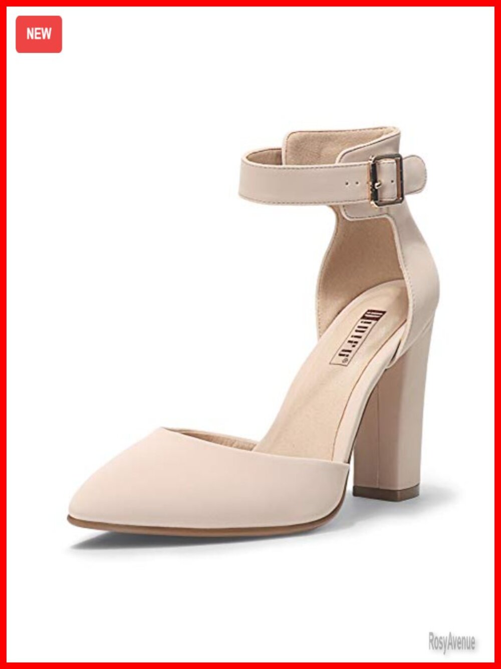 Pointed Toe Closed Toe High Heels Pumps Dress Shoes Ankle Strap